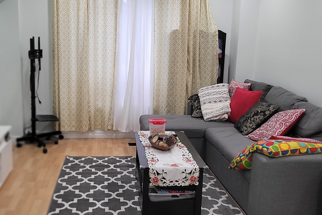 Living room - It's a townhouse, 1 bedroom with double/full size bed, study table and chair, share bathro