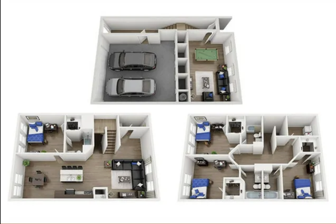 4x4 Floor Plan - The Ridge at Gainesville