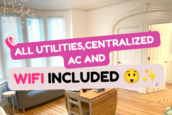 Living room - High Ceiling, Central Air Conditioning, Outdoor Space, All Utilities Included & WIFI!