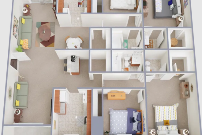 Floor Plan - Foxridge Apartments