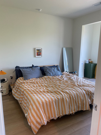 Bedroom and bedroom office nook - Sunny One-Bedroom + Office in Downtown Durham