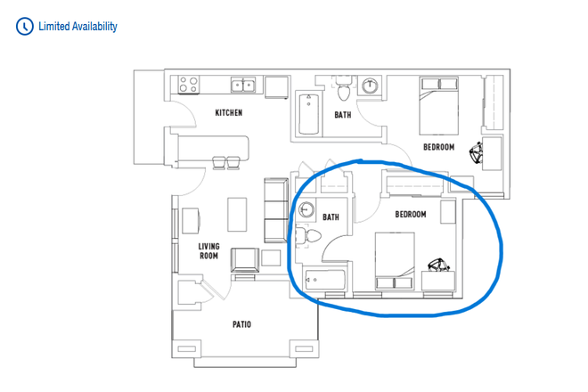 Private Bedroom & Bathroom - Vista Del Campo Apartment, Apartment close to UCI campus