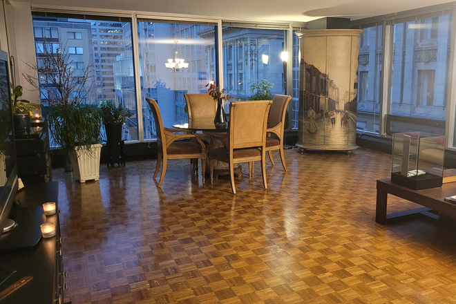 Dining room - Bright, Furnished Private Bedroom/Private Bathroom in a 2+1 Oversized Condo – $1,750/month