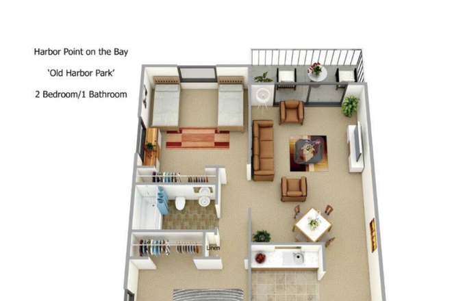 potential floorplan - Harbor Point on the Bay Apartments