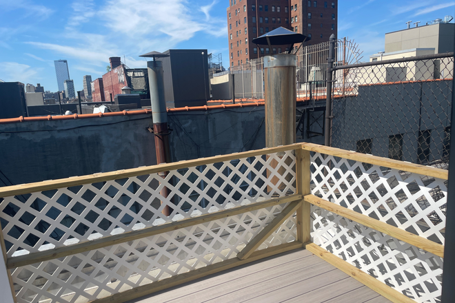 Private rooftop patio! - Bedroom in top-floor duplex with private patio!