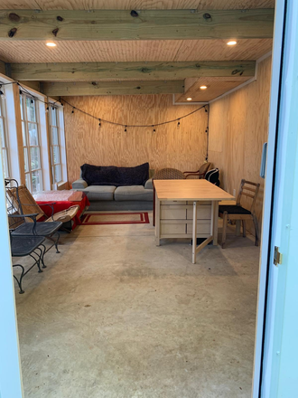 Living space off private entry. - Complete Furnished Basement Apartment