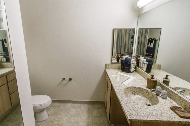 Bathroom - Private bed and bath at Grandmarc Apartments