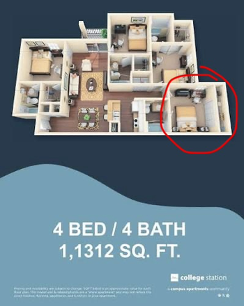 Layout - College Station near UCF Apartments