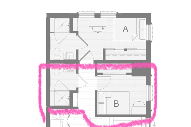 Floor Plan - The Hub East Lansing Apartments