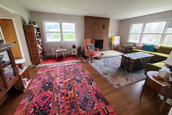 Living Room - Furnished 4BR home-Park Ave-Pennington