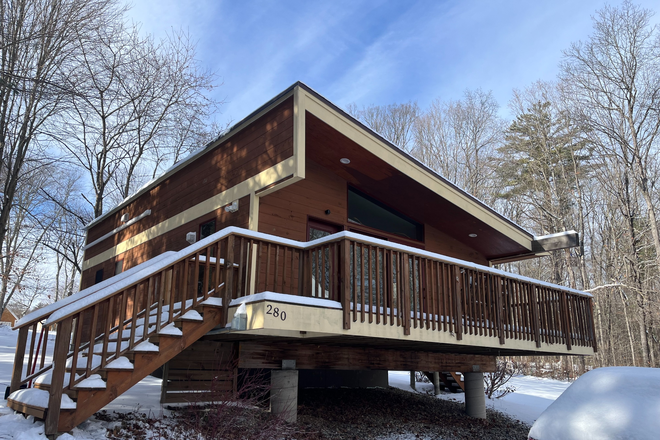 Outside View - Modern, Light-Filled Home walking distance to UMass Amherst