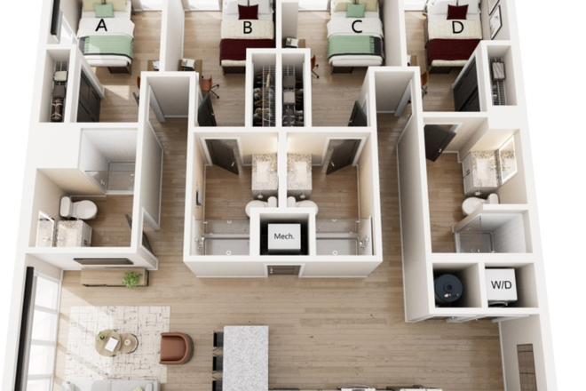 4x4 Floorplan D5 - Aspire Reserve