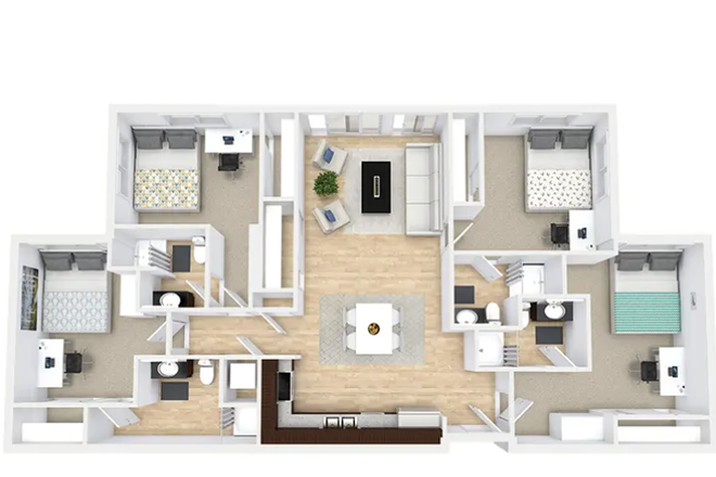 Floor Plan - Saga Boulder Apartments, Summer Sublease!! Super good price