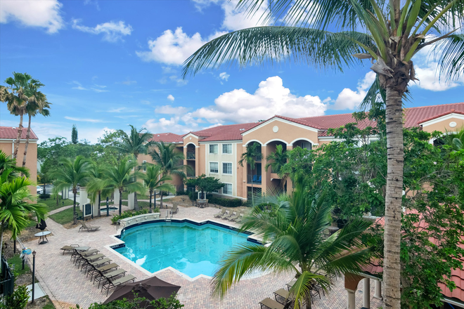 Pool view - Spacious 1 Bed/1 Bath at Gables Court ($2,400/month) Condo