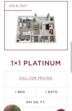 Floor plan - 6 month lease takeover! Campus Edge