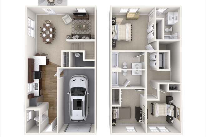 The Husky Floor Plan - Meadowbrook Gardens