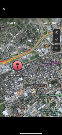 Map - House Located in Fort Sanders