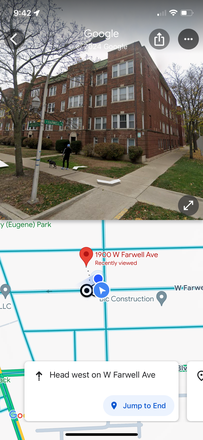 Outside Street View - Krenger Apartments in Rogers Park on Farwell and Wolcott