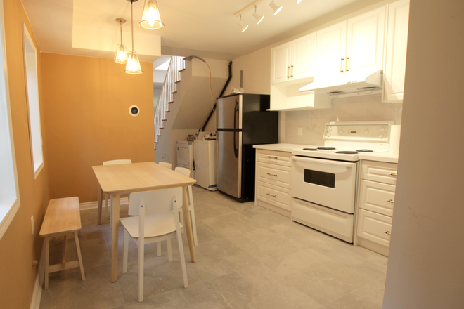 1st floor kitchen / dinning area - Large Bedrooms w/ Private Washroom  Bathurst /College all utility wifi incl Townhome