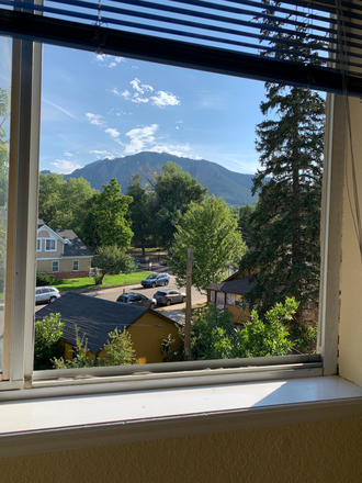 Bed window - University Terrace Across street from campus, 2 heated garage spaces