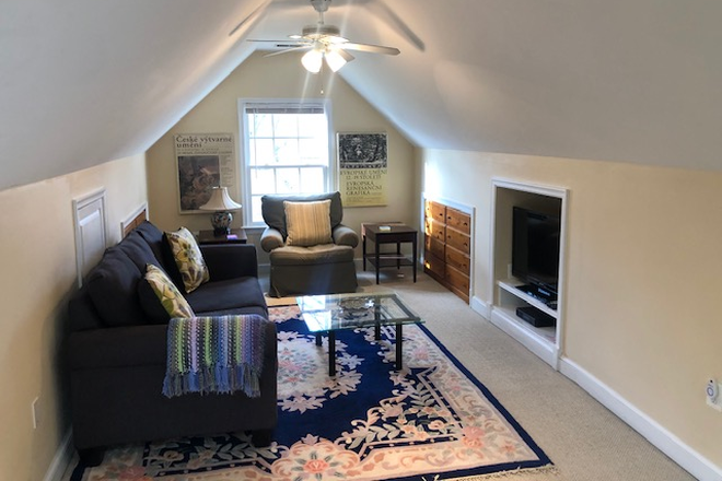 Living room area - $1,350 /suite for rent; great location close to DC! (Bethesda, AU,GU, NIH) Apartments