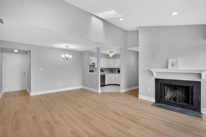 Living room,kitchen and dining room - 1BR condo-Aspen Dr-Plainsboro