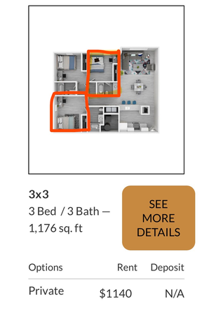 we are sub-leasing total 2 rooms, which means you can be a roommate with your friend. of course separated individual is also welcomed. - Northgate Lakes 3X3 sublease - FIRST MONTH FREE Townhome