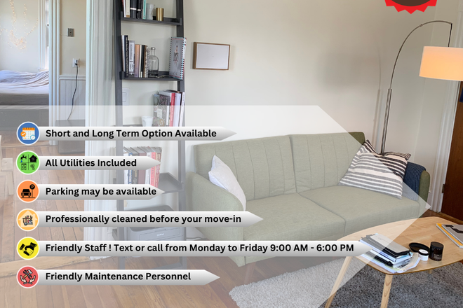 Living room - All utilities, WiFi & parking included—steps to Brown, Wayland Sq & Fox Point dining spots! Apartments