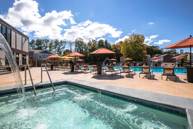 Pool area - Large One Bedroom Apartment, Available Jan 1, 2026