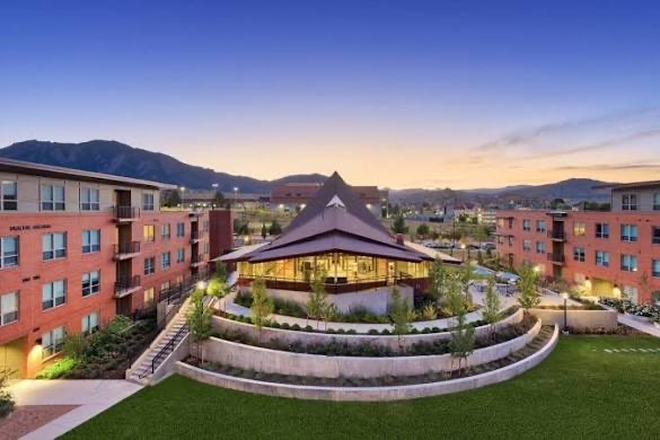 Outside view of The Province - THE PROVINCE BOULDER, apartment steps away from campus