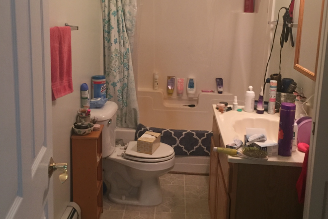 Bathroom - Available July 1.  Large furnished studio apartment.