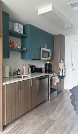 Kitchen - Spacious Studio Apartment in Luxury Building