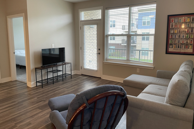 Living Room - The Century Apartments at Purdue Research Park