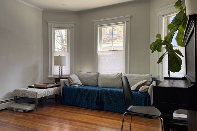 Living room - 2-Bedroom apartment close to Harvard Yard and Whole Foods Market/Furnished/Call or leave message
