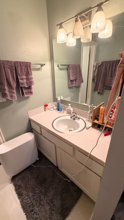 Bathroom sink - Looking for a roommate! Master bedroom, walking distance to campus Condo
