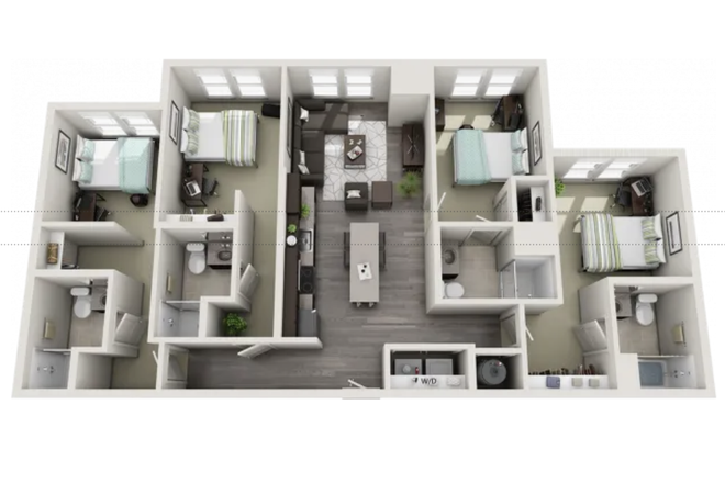 room on the right. - Skyvue Apartments