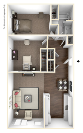 Floorplan - Lowebrook Apartments