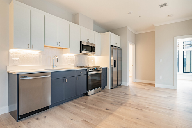 kitchen - New Construction 4-Bedroom Apartment in Prime Allston Location