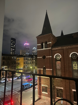 Balcony View - Columbus Ave Apartment, Large Room with Balcony in 4 Room Apartment, Close to Campus