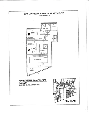 Apartment layout - The Gates Apartments