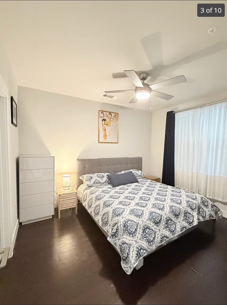 Quiet bedroom with walk-in closet, ceiling-fan - Quiet 1BR near campus. Modern & spacious, near METRORail. Unfurnished ($1,850) or furnished ($2,200) Apartments