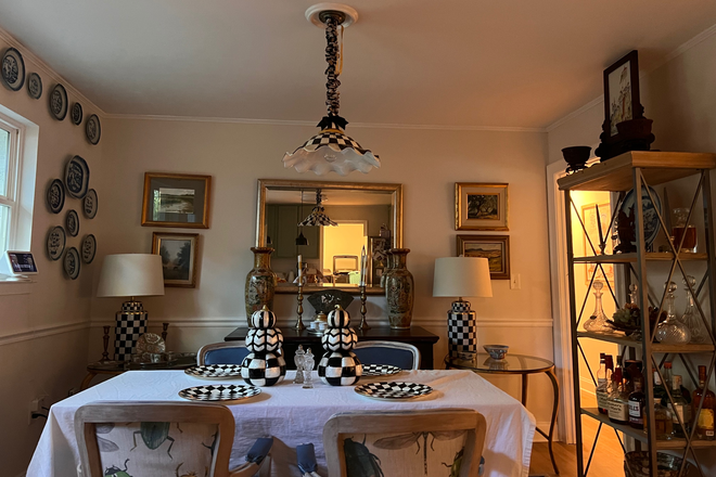 Dining Area view from Kitchen - Your Campus Cottage, walk to campus House