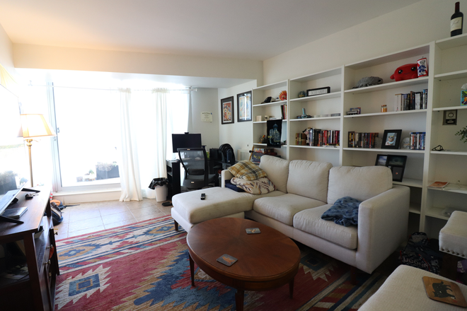 living room - City Views! Top floor 1 Bedroom in Coolidge Corner Apartments