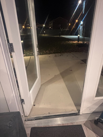 Outside view from back door. - The Hub Apartments