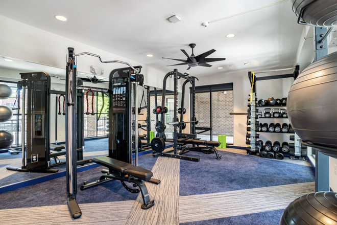 Weight room - The Edition on Rosemary Apartments