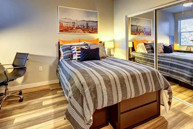 Private Bedroom - Skyview Apartments, Private Bedroom/Bathroom, on NAU Campus