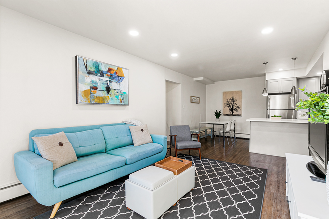 Living Room - 2355 Grove St.- The Bluebell Apartments