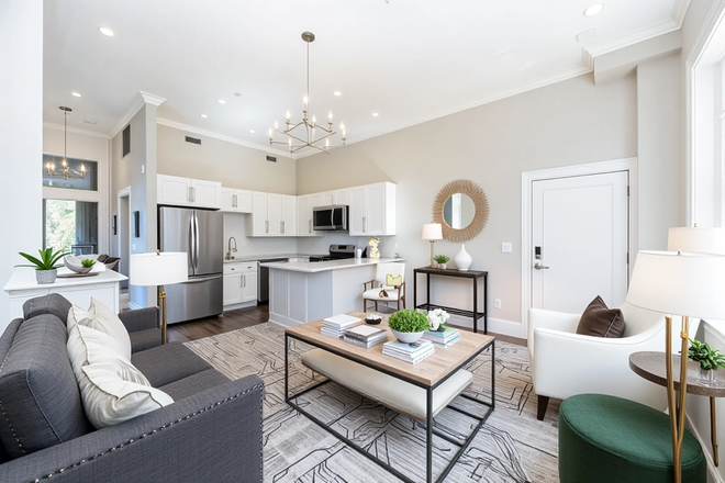 living room - Gut renovated gorgeous 1 bed with parking included - landlord pays the fee! Apartments