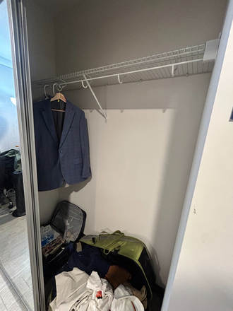 private closet in room - Summer Room + Bathroom (Lightview Apartments)
