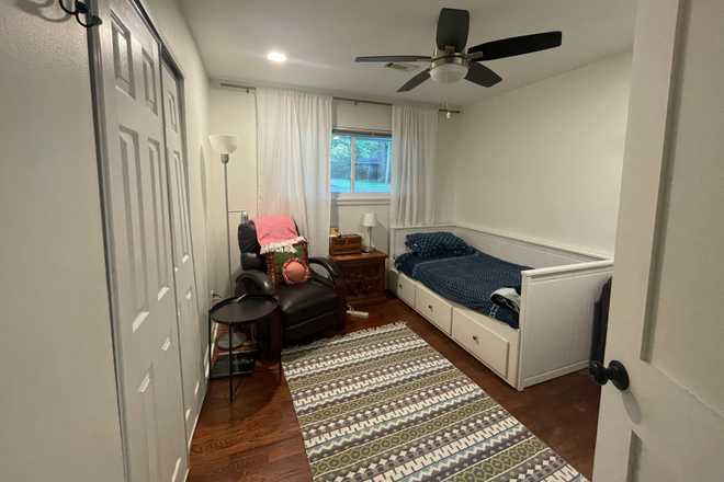 Bedroom View from Entry - SHORT TERM SUBLET Private room+study+private bathroom in house close to Emory